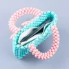 Evening Bags Fashion Cute Girl Pink Blue Versatile Mini Ladies Handbag Handwoven Pearl Beaded Bag 2024 Women's Designer