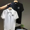 T-shirt pour femmes style célébrité Loewe Luo Yiwei tendance Instagram brodé polo classique pour hommes et femmes même style couple