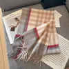 Scarves Wool Scarf For Women Men British Style Tartan Plaid Cashmere With Tassel Female Winter Warm Neck Shawl 2024