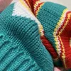 Boinas Tricotado Chapéu de Natal Gorro PomPoms Tricotado Quente Caveira Festa Adulto/Criança
