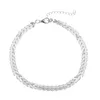 Anklets New Summer Simple Silver Color Fish Scale Chain Anklet Bohemian Vintage Footwear Leg Bracelets 2020 Female Foot Jewelry New YQ240208