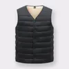 Hommes décontracté polaire gilet hiver épais laine d'agneau de haute qualité simple boutonnage vestes solide épaississement plus chaud gilet sans manches 240125