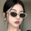 MIUI Solglasögon Koreansk version Trendig Internet Kändis med samma nya kvinnors små ram Solskyddssolglasögon, gatufoto hiphopglasögon