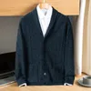 Arrivo Fahsion Autunno Inverno 100% Cardigan in cashmere per uomo Giacca in maglione lavorato a maglia spessa Taglie forti S M L XL 2XL 3XL 4XL 5XL240127