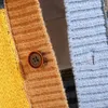 Mäns färgglada tröja Cardigan Splicering V-Neck Knitwear Large Size Jacket 240125
