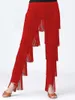 Women's Pants 2024 Sexy In Women Fringed Trousers Multi-layer Solid Color Dance Tassels Party Female Clothes Plus Size