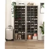 11Tier Shoe Storage Cabinet 31 Open Cubbie Organizer Free Standing Space Saving Rack for Entryway Bedroom 240130