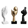 Resin Abstract Statue Desktop Ornaments Sculpture Figurines Face Character Nordic Light Luxury Art Crafts Office Home Decor 240123