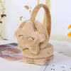 Arrivée enfants cache-oreilles hiver chaleur filles et garçons dessin animé mignon étoile à cinq branches rose en peluche enfants oreille Bags240125