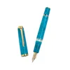 Hongdian N1S stylo plume piston acrylique calligraphie exquise fournitures de bureau scolaire stylos rétro 05mm EF nib BLEU ROUGE vert 240124