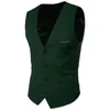 Mens Suit Vest Brand Good Quality Solid Color Business Wedding Dress Fashion Slim Fit Waistcoat Large Size S6XL 240202
