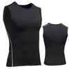 T-Shirt à Compression à séchage rapide pour hommes, gilet sans manches, extensible, débardeur de sport, 240119