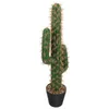 Flores decorativas flor falsa cactus plantas de casa ao vivo interior vaso suculento grande modelo suculentas estátua de plástico artificial