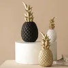 NORTHEUINS Harz Goldene Ananas Figuren Nordic Moderne Obst Statue Schreibtisch Dekor Kunst Weihnachten Geschenk Hause Dekoration Zubehör 240130