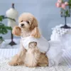 Vêtements pour chiens uniques originaux vêtements faits à la main robe de mariée pour animaux de compagnie déesse grecque antique style princesse fête cadeau d'anniversaire de vacances