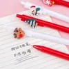 30PCSLot Leuke Kerst Gel Pen Kawaii Cartoon Intrekbare Pennen 05mm Zwarte Inkt School Briefpapier Kantoor Schrijven Levert Geschenken 240124