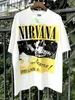 Herren T-Shirts Vintage Coburn Tour Nirvana Band gewaschen und getragen kurze Ärmel High Street Loose American T-Shirt männlich