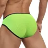 Slips Mesh Hommes Slips Pour Gay U Convexe Respirant Sous-vêtements Sexy Homme Coton Taille Basse Culotte Mâle Slips Calcinha Hommes Ubderwear