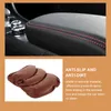 Bilstol täcker bildelar Interiör Pad Vehicle Central ARMREST PU (Brown) täcker kuddebilar för kuddar