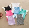 Whole baby girls Lace bubble sleeve shirts infant toddler tank top Tshirt kids babies summer clothing9517896