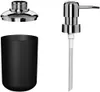 6PCS Black Plastic Bathroom Items Toothbrush Holder Soap Box Toilet Brush Bathroom Storage And Toiletry Set 240118