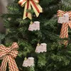 Noel Dekorasyonlar Tren Süsleri Kolye Ev için Mutlu Navidad 2024 Yıl Dekor #50G
