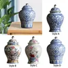 Vases Style chinois Céramique Bud Vase Décor Pièce maîtresse Belle asiatique séchée