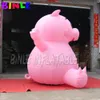 5mH (16,5 футов) с воздуходувкой, оптовая продажа, гигантская надувная розовая свинья, мультфильм на продажу, рекламные надувные модели свиней, портативные персонажи мультфильмов на открытом воздухе