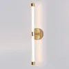 Wall Lamp Modern Nordic LED Black Gold Metal Tube Pipe Up Down Light For Living Room Bedroom Bedside Decor Sconces