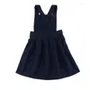 فتيات الفتيات 5T-9T الفتيات و Toddler's Suverender Pleated Classic Navy Custom School Unform Dress