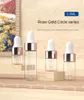 Bouteilles de stockage 10pcs Mini compte-gouttes en verre vide huile essentielle rose or bouchon pipettes 1 ml 2 ml 3 ml 5 ml