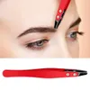 Pince à cheveux à sourcils conception de pointe inclinée Durable poignée confortable tondeuse à sourcils pointue pince à cheveux pour les femmes 240124