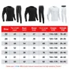 Survêtement pour enfantsEnsemble de maillots de football pour hommes Sous-vêtements thermiques pour enfants Chemise à manches longues et pantalons de course Kits de jogging 240130