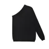 Taop Za Early Spring Product Womens Fashion Casual Versatile Loose Asymmetric Knitted Top 240127