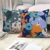 Almohada nórdica moderna cubierta de flores simples flores coloridas mariposa decoración del hogar fundas de tiro para sofá