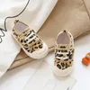 Kinder Leopard Leinwand Schuhe Kleinkind Kleinkind Jungen Turnschuhe Mädchen Candy Farbe Casual Baby Kinder Atmungsaktive Weiche Freizeit 240131