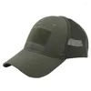 Cappellini da baseball Cappelli per sport all'aria aperta Berretto da baseball militare verde Tattico Soldato dell'esercito Combattimento Tiro con fibbia regolabile Visiera posteriore Snapback