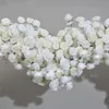 5d Fildişi Gül Hidrangea Çiçek Sırası Aşk Kalp şekilli kemer çerçeve dekor düzenlemesi Düğün Zemin Çiçekleri Stand Etkinliği Prop 240131