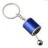 Keychains Keychain Pendant distinkt av olika stilar Keyring Gear Knob Key Holder Universal Zinc Alloy Chain