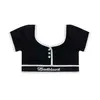Badflood Women's T-shirt 24SS Designer Badflood Niche Spicy Girl T-shirt Kort Suspender Vest Fitness Sports Dance Top Underwear Bra Womens Trend