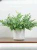 Decorative Flowers 1Pc Artificial Eucalyptus Leaves Stems Fake Plants For Farmhouse Bathroom Office Decor Wedding Bouquet Flower Arrangement