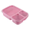 Stoviglie Portapranzo portatili Lunchbox Grid Snack Contenitori Porta Pp Frutta Borsa per bambini riutilizzabile