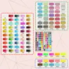 Tragbare 100 Farben Solide Pigment Aquarell Maniküre Nagel Zeichnen DIY Malerei Kit Glitter Aquarell Farbe Dekor Nagel Pigment 240202