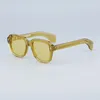 Lunettes de soleil JMM Hopper Taos Square Japonais Original Jaune Tortue Homme et Femme Uv400 Lunettes faites à la main avec originaux