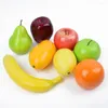 Party Decoration 8Pcs Variety Artificial Fruits Plastic Fake Fruit Kitchen Table DIY Home Food Pography Prop