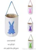 4 kolory torebki wielkanocne królicze torebki króliczki króliki wydrukowane płótno torba na jajka Kosze Kosze 7758563