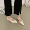 Ubierz buty Bailamos Kobiety płaskie niskie pięta kwadratowe palce retro Mary Janes Pumps Casual Spring Autumn Ballet Lady tydzień