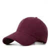 Ball Caps High Quality 59-62cm Plus Size Big Head Circumference Hard Top Cotton Baseball Cap For Men Women Outdoor Sun Hat Solid Color