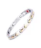 Stainless Steel Ladies Chain Bracelet Whole Waterdrop Shape Magnet Germanium Red Stone Mothers Jewelry1461563