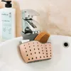 Küche Lagerung Seife Schwamm Drain Rack Waschbecken Regal Abtropfgestell Tragbare Hängenden Korb Gadget Organizer Zubehör